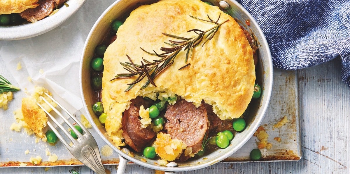 Rosemary & beef pies with scone topping