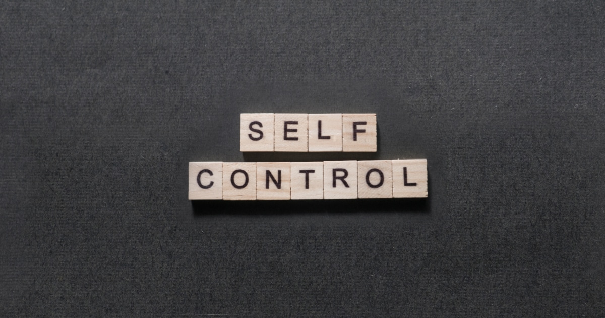 Build up your self-control