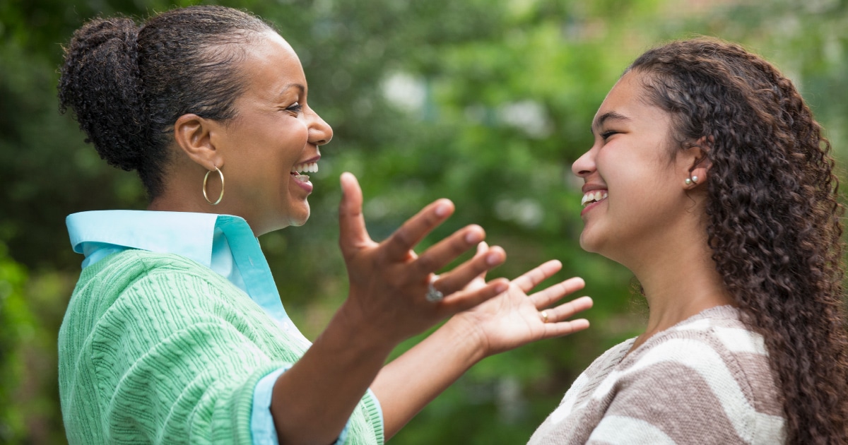 Get your teenager to confide in you