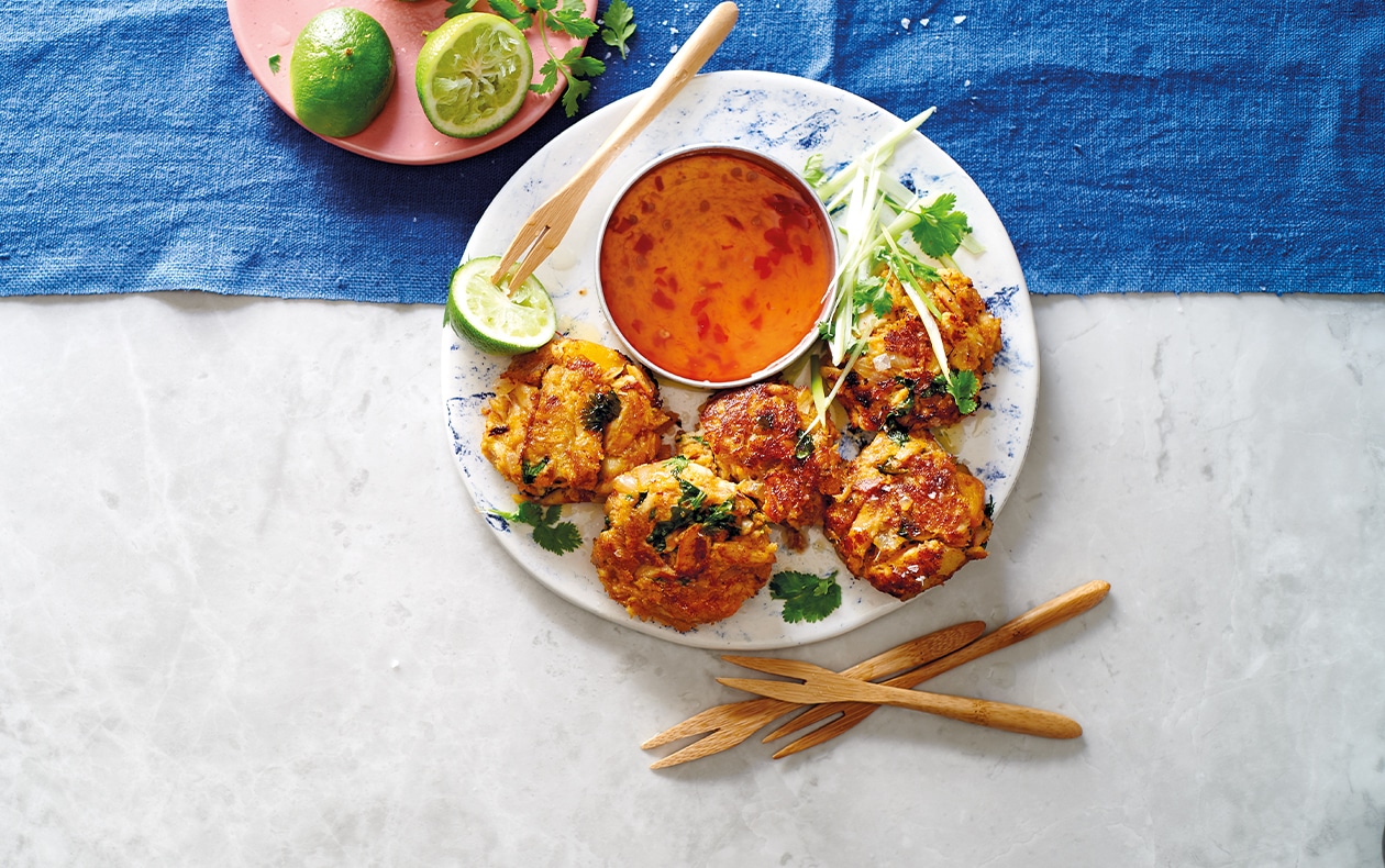 Snoek, sweet potato and butternut fishcakes
