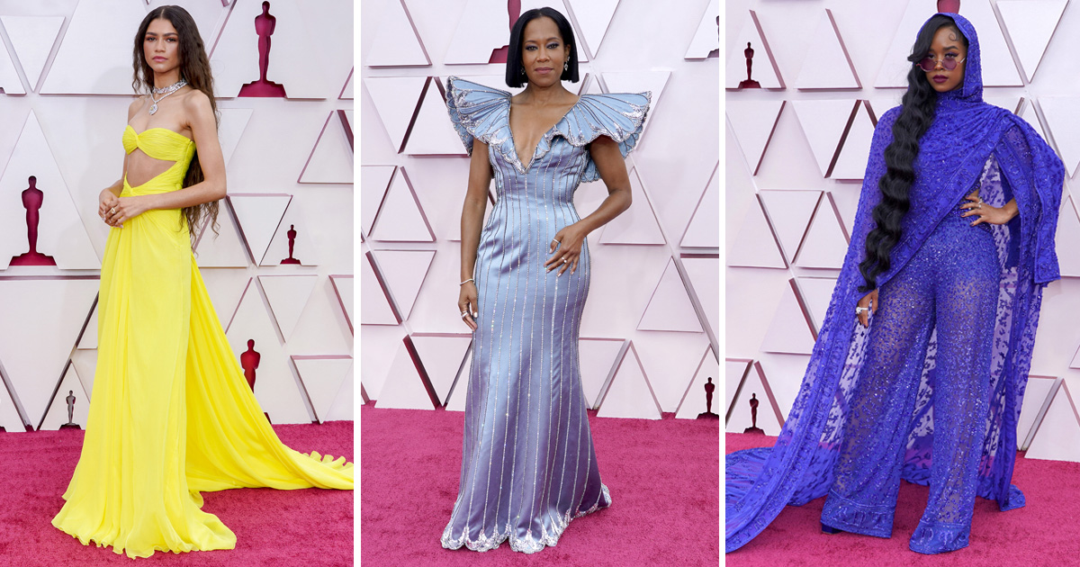 Red carpet moments at the 2021 Oscars