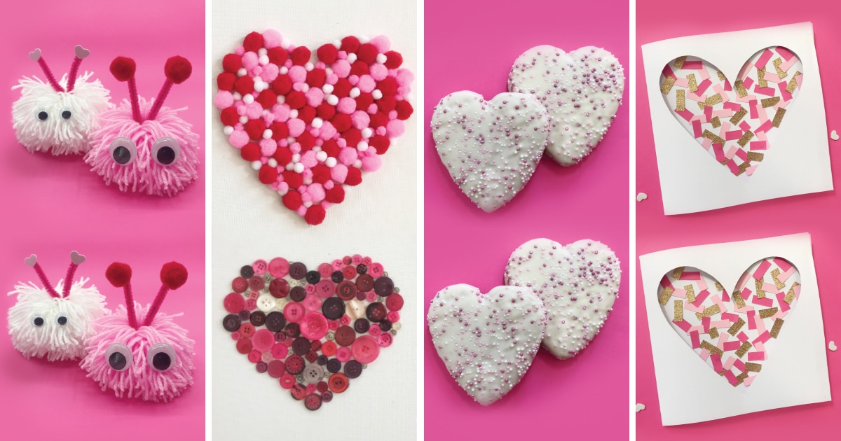 4 Valentine’s Day crafts for kids