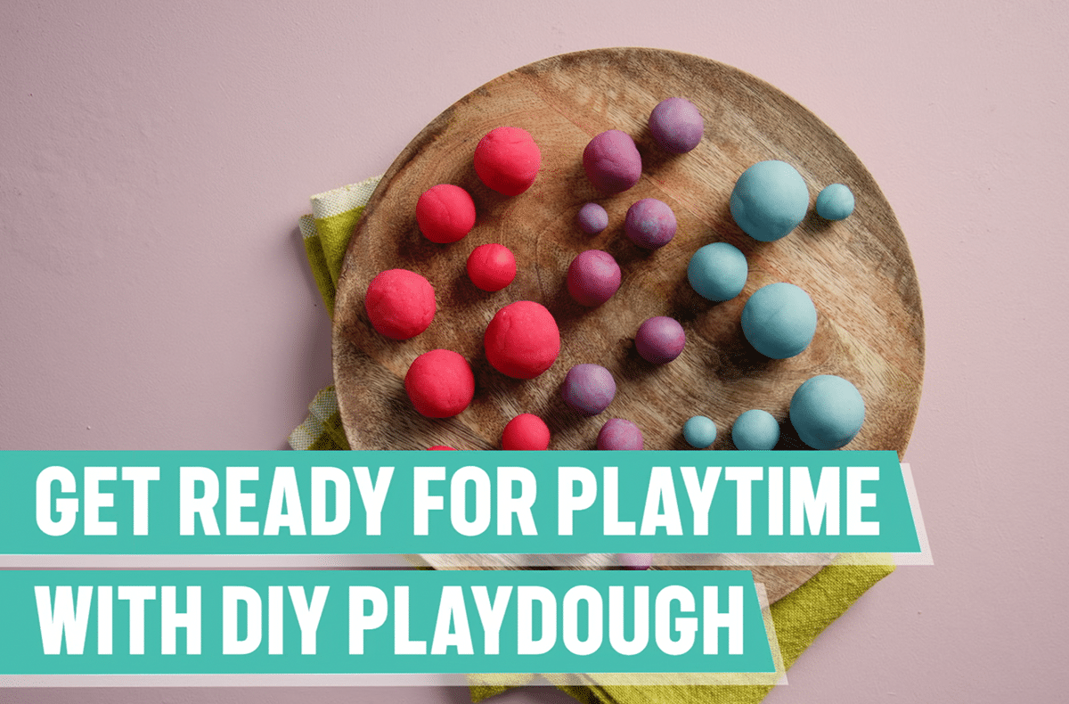 Playtime with DIY playdough