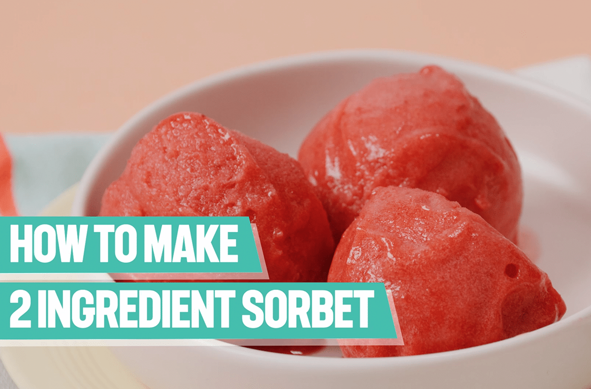 How to make 2 ingredient sorbet