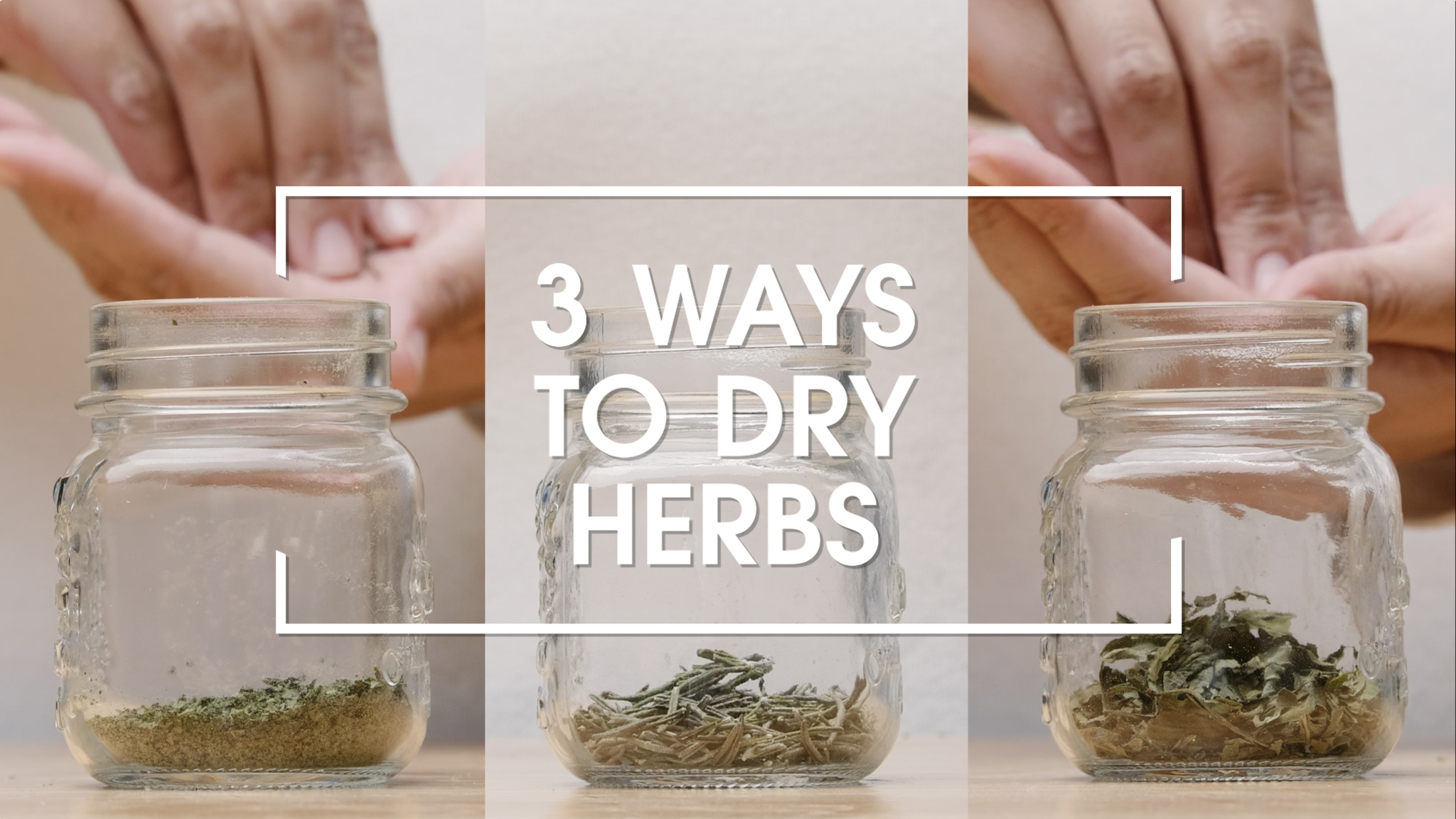 3 ways to dry herbs