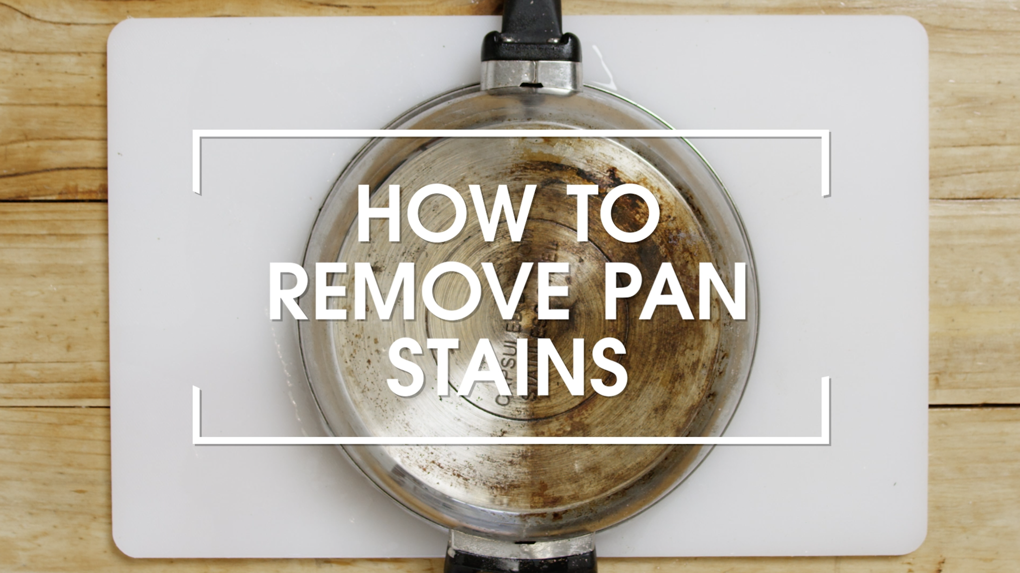How to clean the bottom of your pans