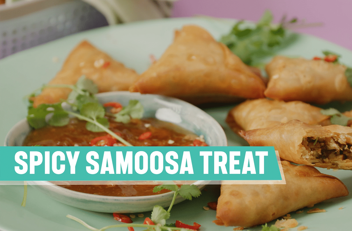 Spicy samoosas snack time treats!