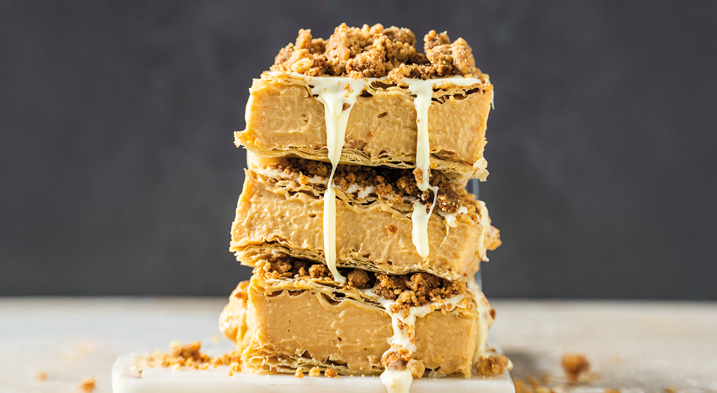 Rooibos & vanilla custard slices 